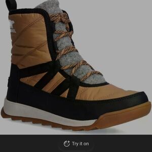 Sorel Women's Black and Tan Winter Boots